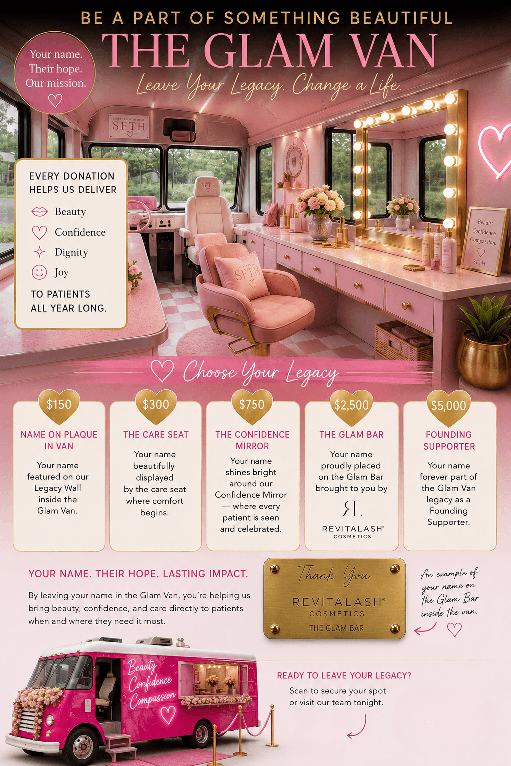 The Glam Van — Leave Your Legacy, Change a Life
