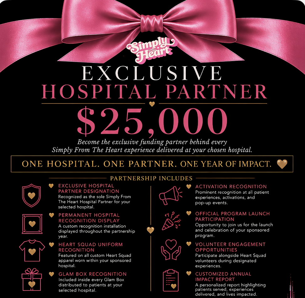 Exclusive Hospital Partner — $25,000 — One Hospital. One Partner. One Year of Impact.
