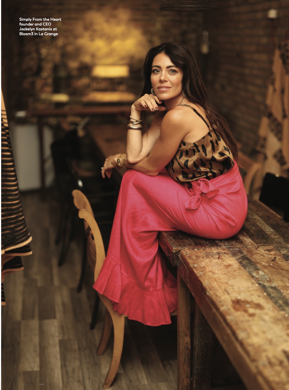 Simply From the Heart founder and CEO Jackelyn Kastanis, photographed at Bloom3 in La Grange