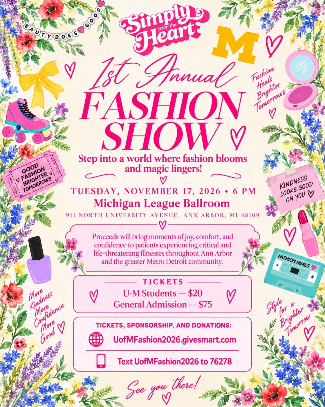 1st Annual Fashion Show — University of Michigan
